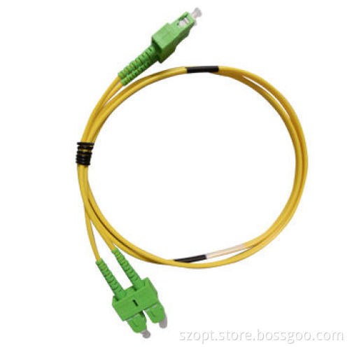 SC/APC-SC/APC Single-mode Duplex Patch Cord with High Reliability